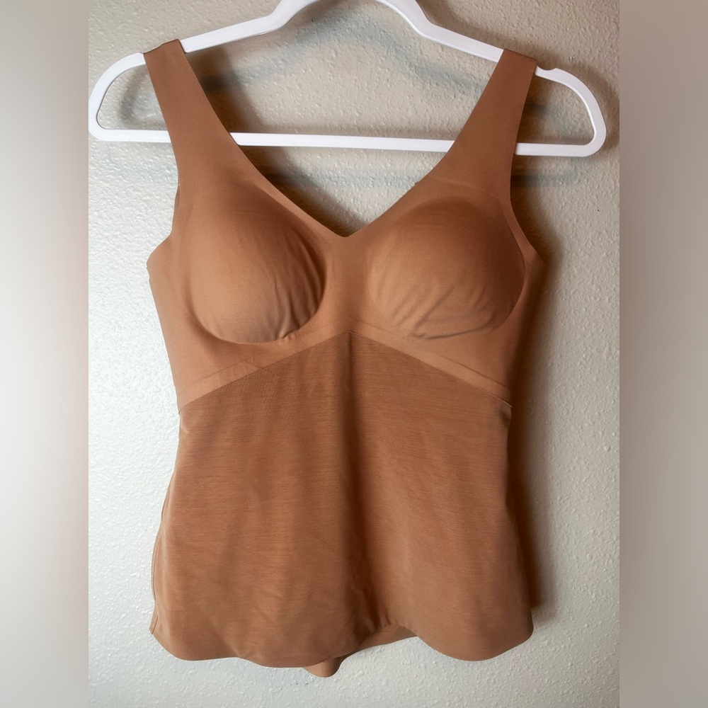 Honeylove Lift Wear Shapewear Tank Top Cami Slimming Beige Size M